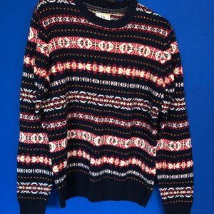 Easy Wear (EW) Cute Christmas Dark Blue Sweater